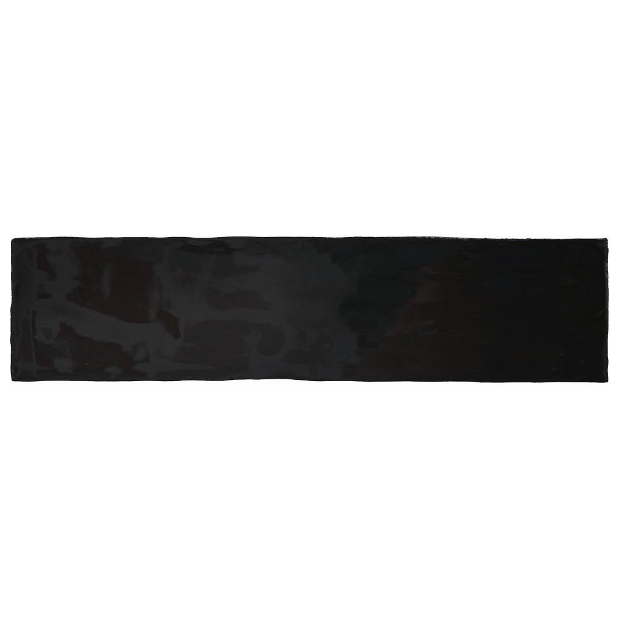 Cifre Ceramica Colonial Wandtegel Black glans 7.5x30cm